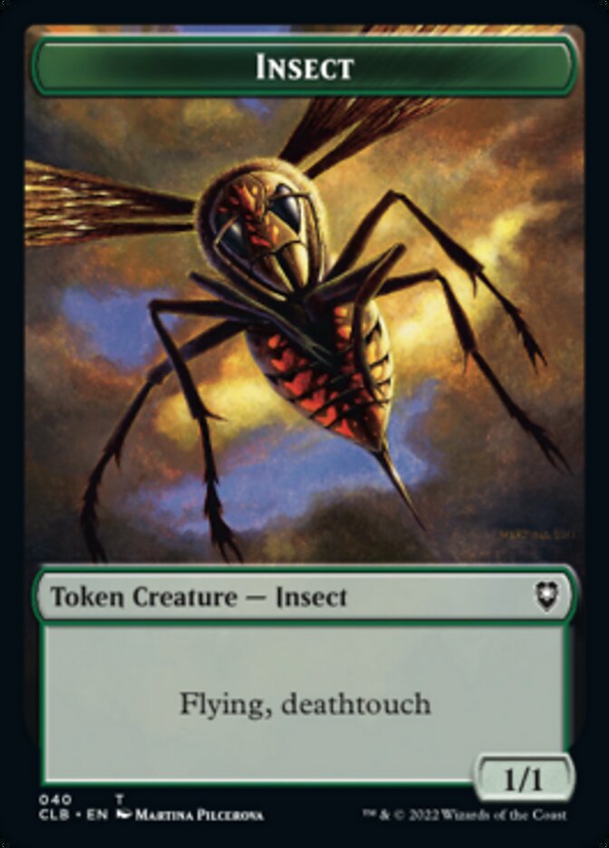 Spider // Insect Double-sided Token [Commander Legends: Battle for Baldur's Gate Tokens] | Jack's On Queen