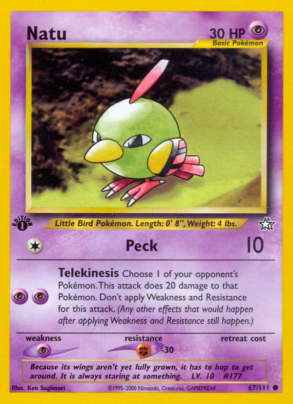 Natu (67/111) [Neo Genesis 1st Edition] | Jack's On Queen