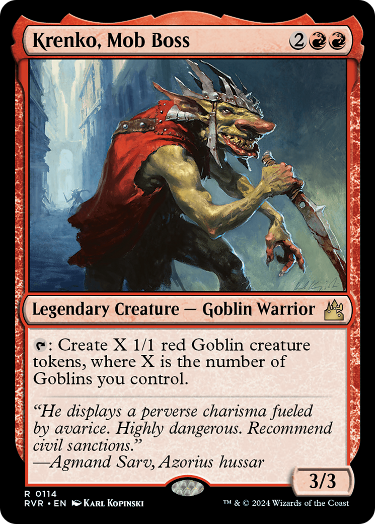Krenko, Mob Boss [Ravnica Remastered] | Jack's On Queen
