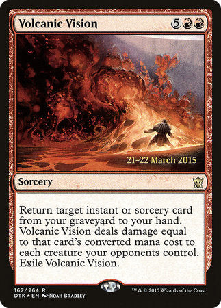 Volcanic Vision [Dragons of Tarkir Promos] | Jack's On Queen