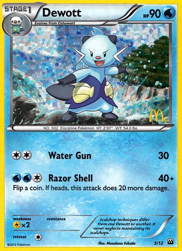 Dewott (5/12) [McDonald's Promos: 2012 Collection] | Jack's On Queen