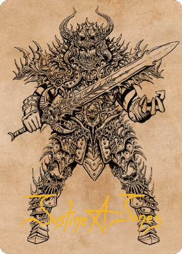 Sarevok, Deathbringer Art Card (Gold-Stamped Signature) [Commander Legends: Battle for Baldur's Gate Art Series] | Jack's On Queen