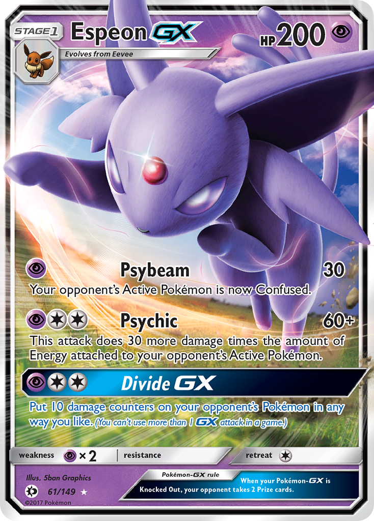 Espeon GX (61/149) [Sun & Moon: Base Set] | Jack's On Queen