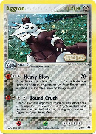 Aggron (2/92) (Stamped) [EX: Legend Maker] | Jack's On Queen