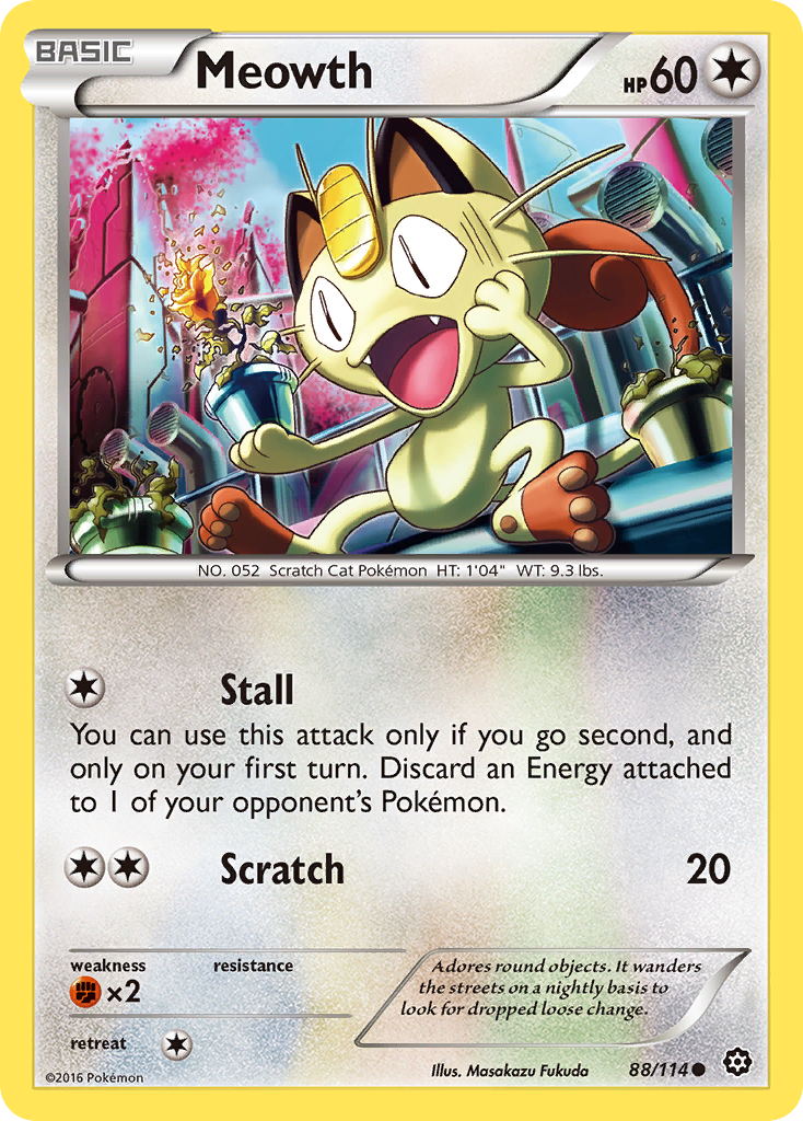 Meowth (88/114) [XY: Steam Siege] | Jack's On Queen