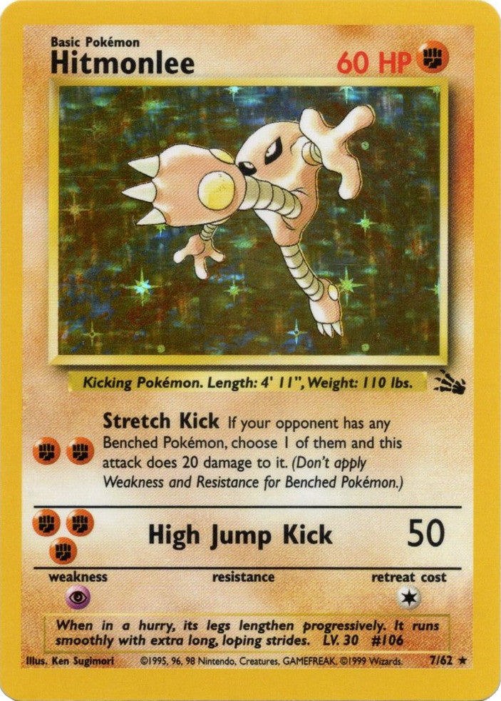 Hitmonlee (7/62) [Fossil Unlimited] | Jack's On Queen