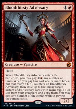 Bloodthirsty Adversary (Promo Pack) [Innistrad: Midnight Hunt Promos] | Jack's On Queen