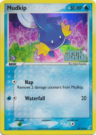 Mudkip (58/100) (Stamped) [EX: Crystal Guardians] | Jack's On Queen