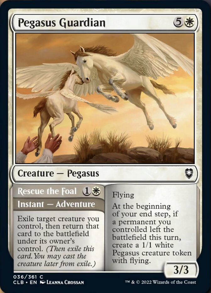 Pegasus Guardian // Rescue the Foal [Commander Legends: Battle for Baldur's Gate] | Jack's On Queen