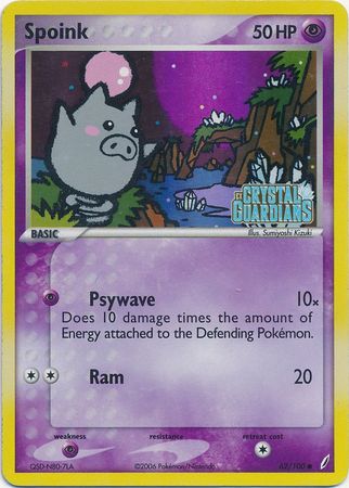 Spoink (62/100) (Stamped) [EX: Crystal Guardians] | Jack's On Queen