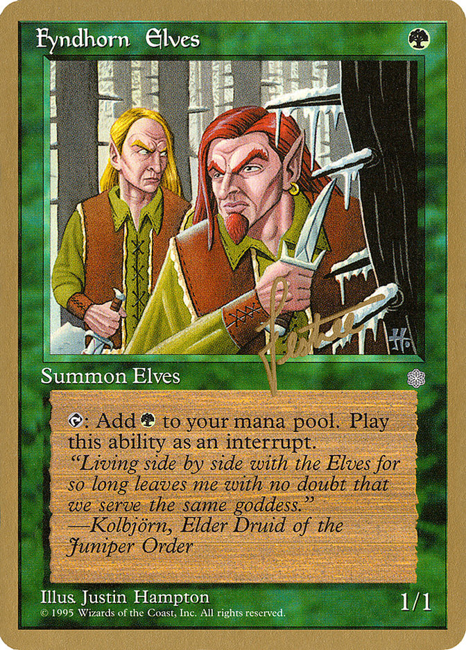 Fyndhorn Elves (Bertrand Lestree) [Pro Tour Collector Set] | Jack's On Queen