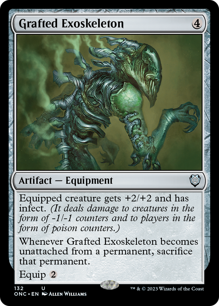 Grafted Exoskeleton [Phyrexia: All Will Be One Commander] | Jack's On Queen