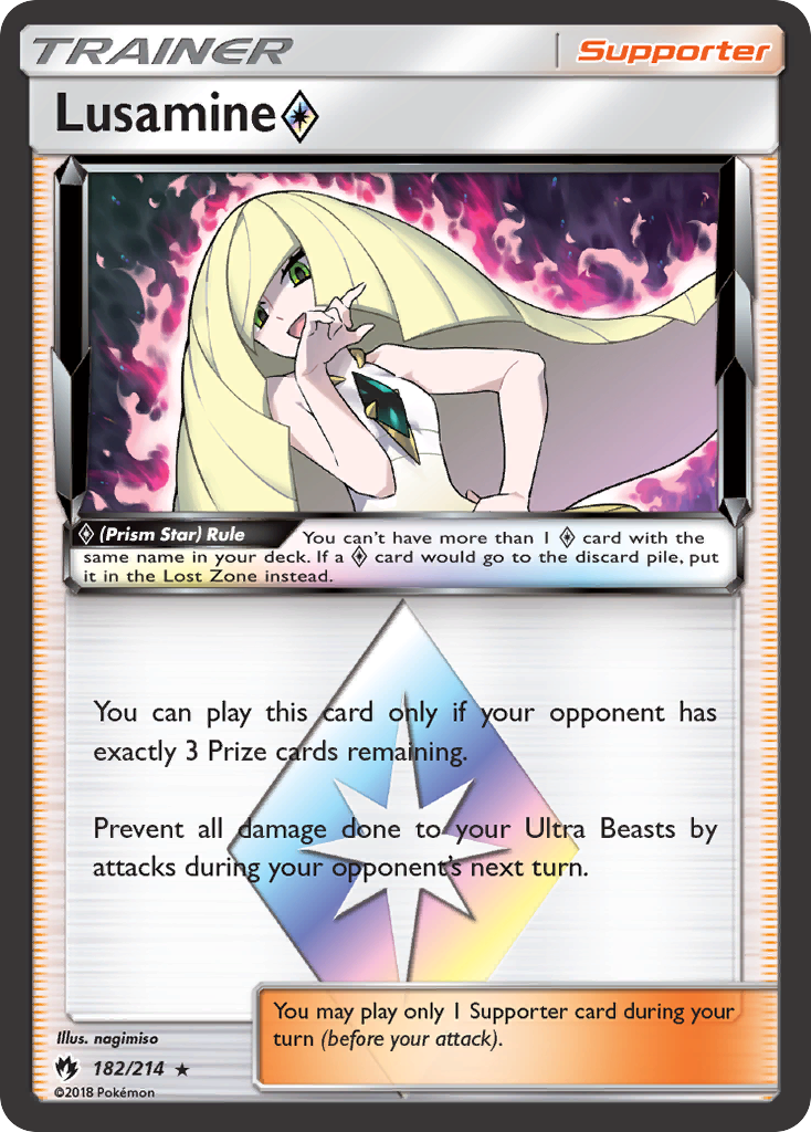 Lusamine (182/214) (Prism Star) [Sun & Moon: Lost Thunder] | Jack's On Queen