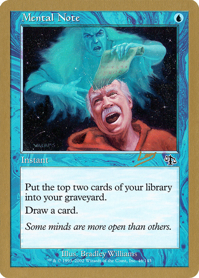 Mental Note (Raphael Levy) [World Championship Decks 2002] | Jack's On Queen