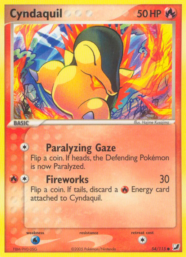 Cyndaquil (54/115) [EX: Unseen Forces] | Jack's On Queen