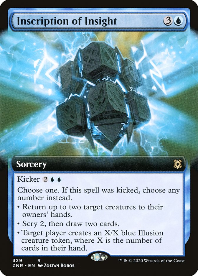 Inscription of Insight (Extended Art) [Zendikar Rising] | Jack's On Queen