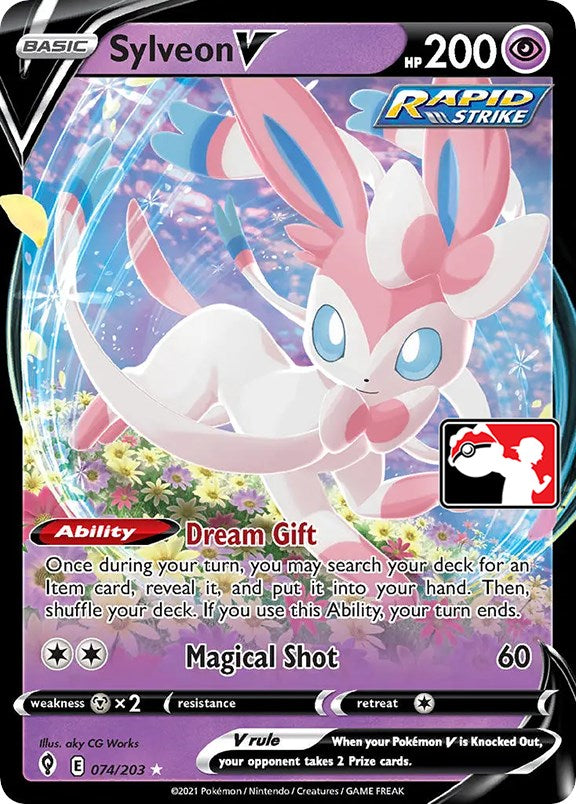 Sylveon V (074/203) [Prize Pack Series One] | Jack's On Queen