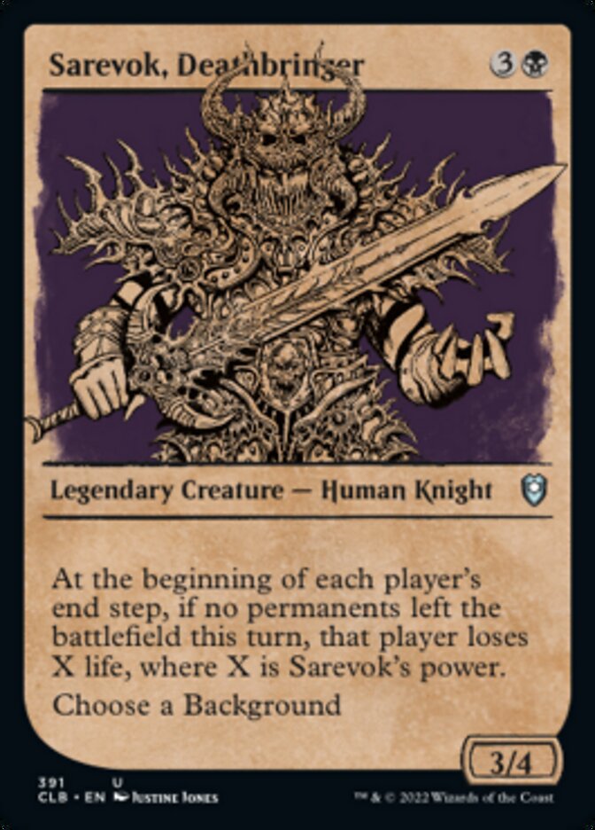 Sarevok, Deathbringer (Showcase) [Commander Legends: Battle for Baldur's Gate] | Jack's On Queen