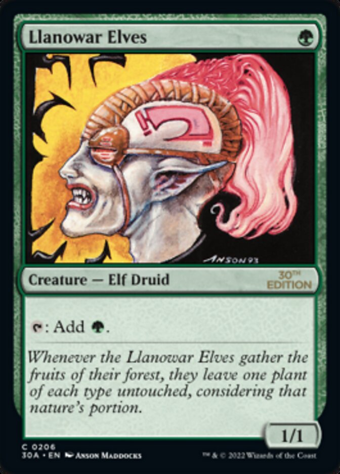 Llanowar Elves [30th Anniversary Edition] | Jack's On Queen