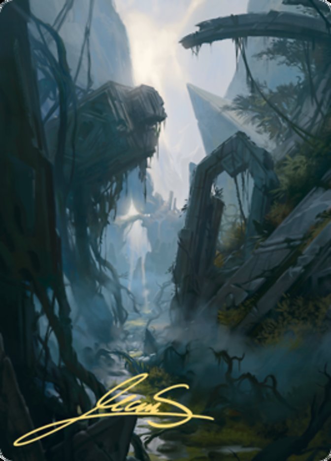 Swamp 2 Art Card (Gold-Stamped Signature) [Zendikar Rising Art Series] | Jack's On Queen