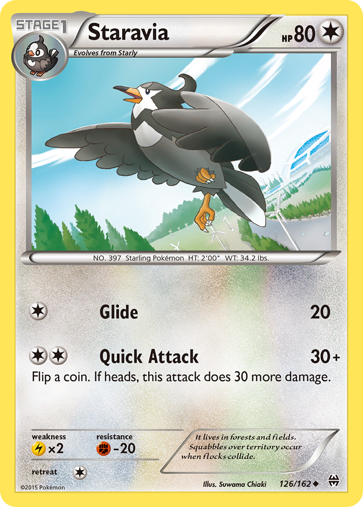 Staravia (126/162) [XY: BREAKthrough] | Jack's On Queen