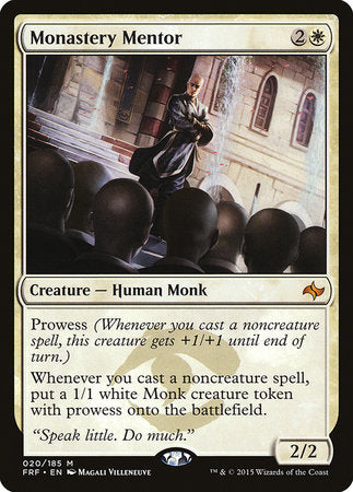 Monastery Mentor [Fate Reforged] | Jack's On Queen