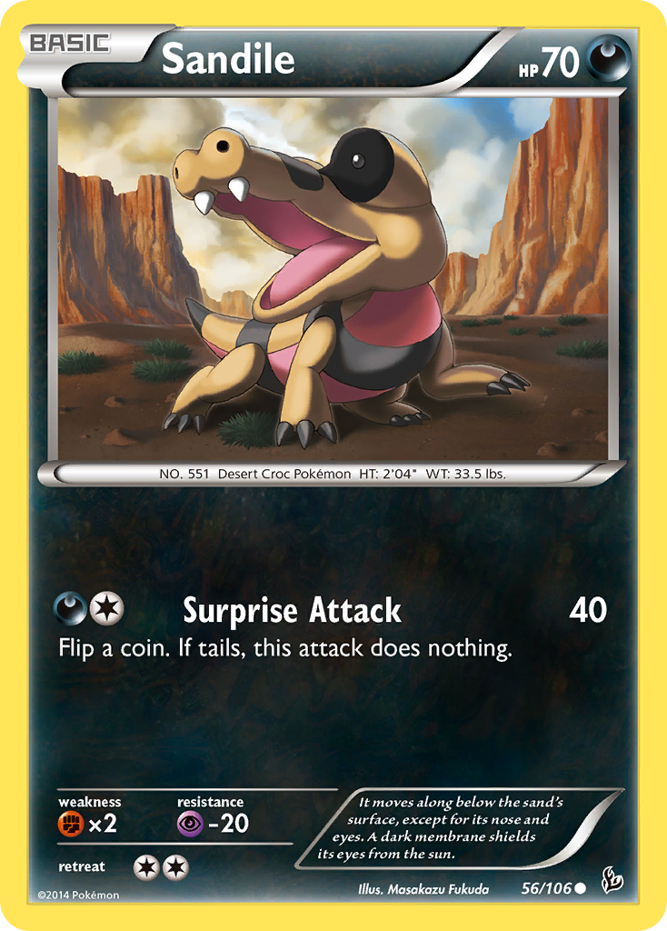 Sandile (56/106) [XY: Flashfire] | Jack's On Queen