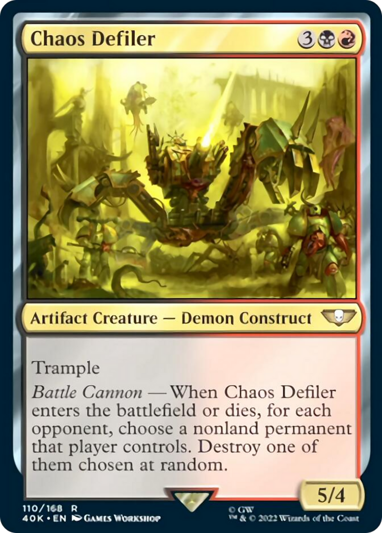 Chaos Defiler (Surge Foil) [Universes Beyond: Warhammer 40,000] | Jack's On Queen