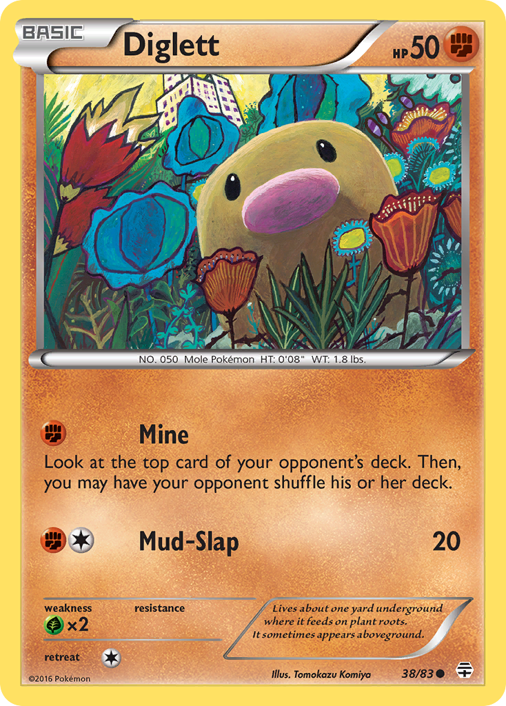 Diglett (38/83) [XY: Generations] | Jack's On Queen