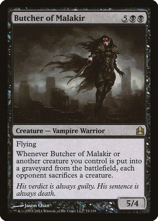 Butcher of Malakir [Commander 2011] | Jack's On Queen