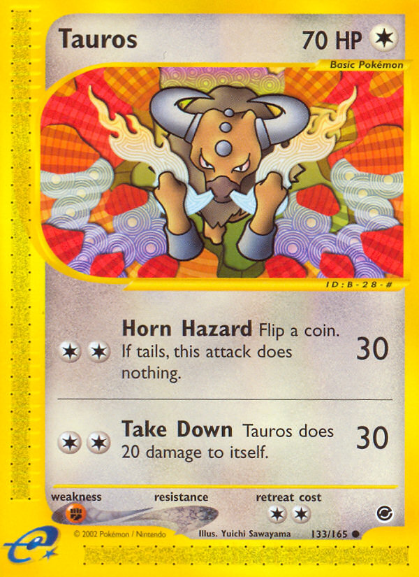 Tauros (133/165) [Expedition: Base Set] | Jack's On Queen