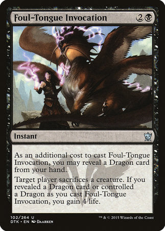 Foul-Tongue Invocation [Dragons of Tarkir] | Jack's On Queen