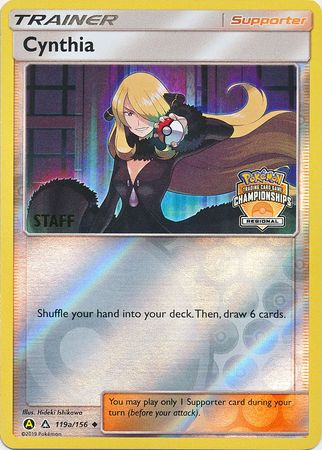 Cynthia (119a/156) (Regional Championship Promo Staff) [Sun & Moon: Ultra Prism] | Jack's On Queen