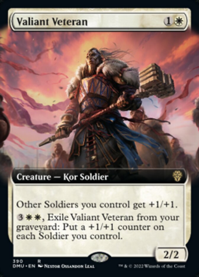 Valiant Veteran (Extended Art) [Dominaria United] | Jack's On Queen