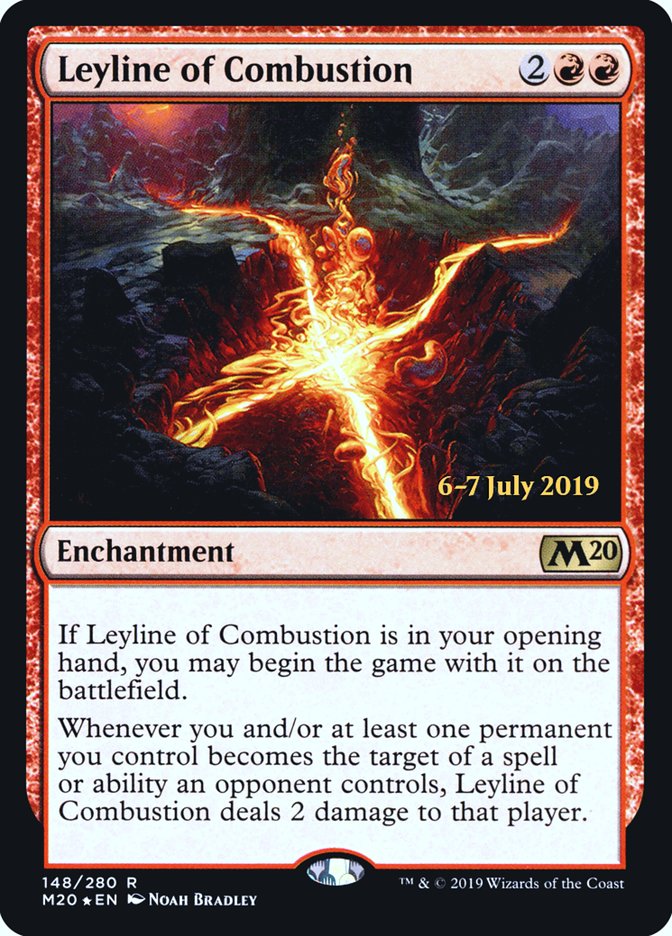 Leyline of Combustion  [Core Set 2020 Prerelease Promos] | Jack's On Queen