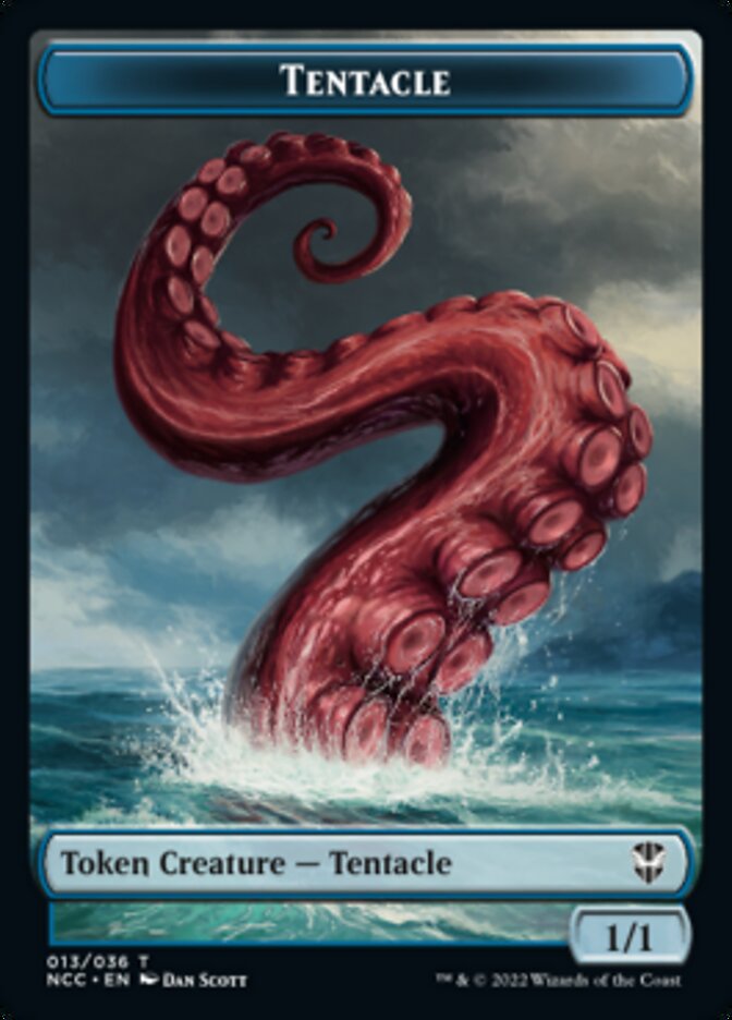 Tentacle // Champion of Wits Double-sided Token [Streets of New Capenna Commander Tokens] | Jack's On Queen