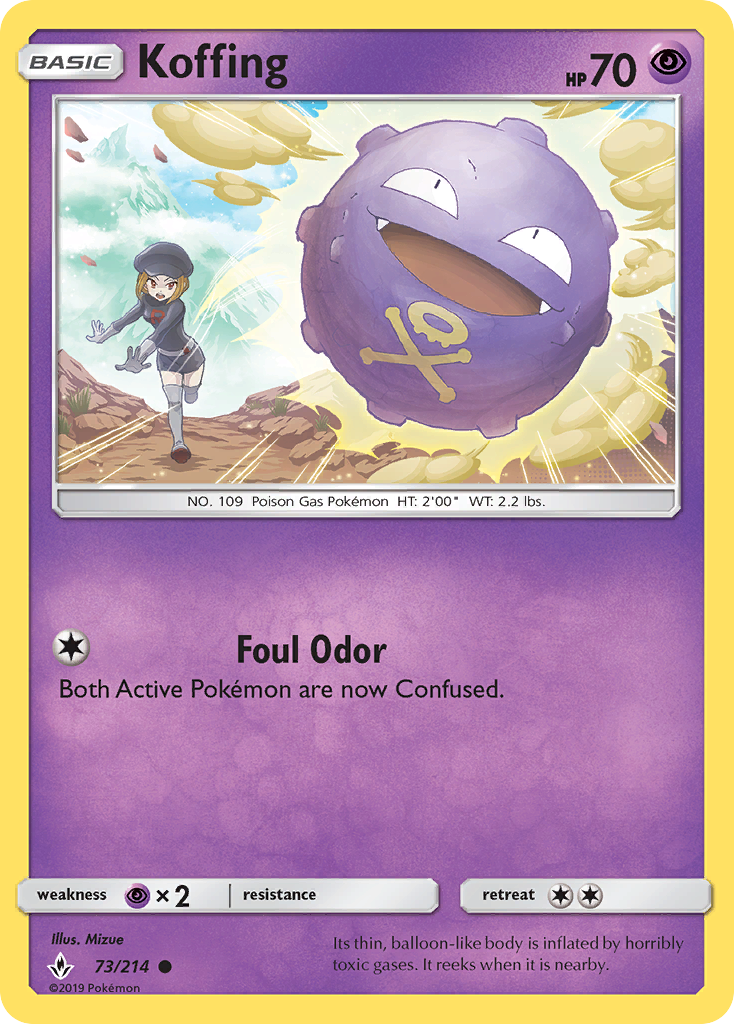 Koffing (73/214) [Sun & Moon: Unbroken Bonds] | Jack's On Queen