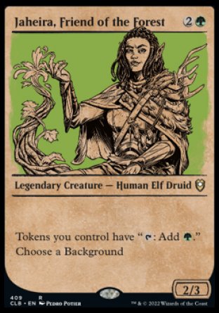 Jaheira, Friend of the Forest (Showcase) [Commander Legends: Battle for Baldur's Gate] | Jack's On Queen