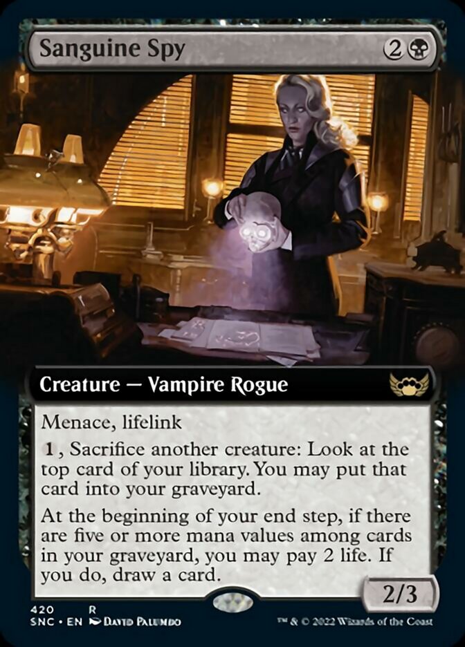 Sanguine Spy (Extended Art) [Streets of New Capenna] | Jack's On Queen