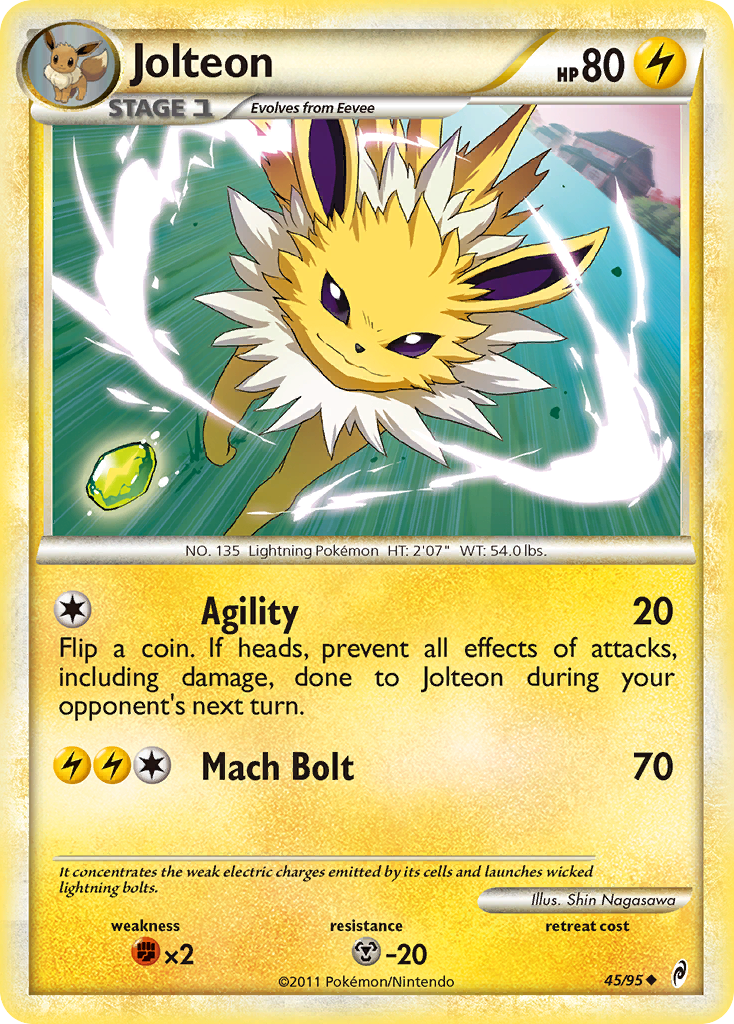 Jolteon (45/95) [HeartGold & SoulSilver: Call of Legends] | Jack's On Queen