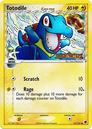 Totodile (67/101) (Delta Species) (Stamped) [EX: Dragon Frontiers] | Jack's On Queen