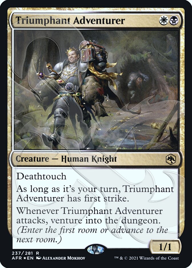 Triumphant Adventurer (Ampersand Promo) [Dungeons & Dragons: Adventures in the Forgotten Realms Promos] | Jack's On Queen