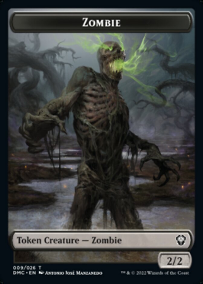 Phyrexian // Zombie Double-sided Token [Dominaria United Tokens] | Jack's On Queen