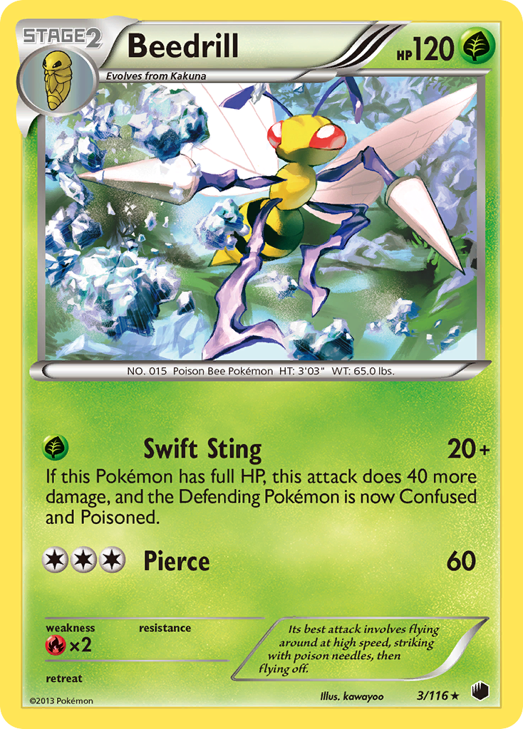 Beedrill (3/116) [Black & White: Plasma Freeze] | Jack's On Queen