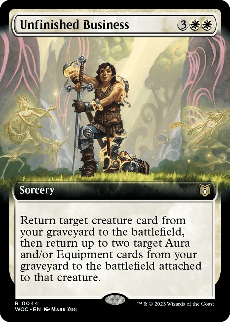 Unfinished Business (Extended Art) [Wilds of Eldraine Commander] | Jack's On Queen