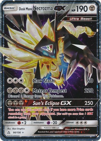 Dusk Mane Necrozma GX (90/156) (Jumbo Card) [Sun & Moon: Ultra Prism] | Jack's On Queen