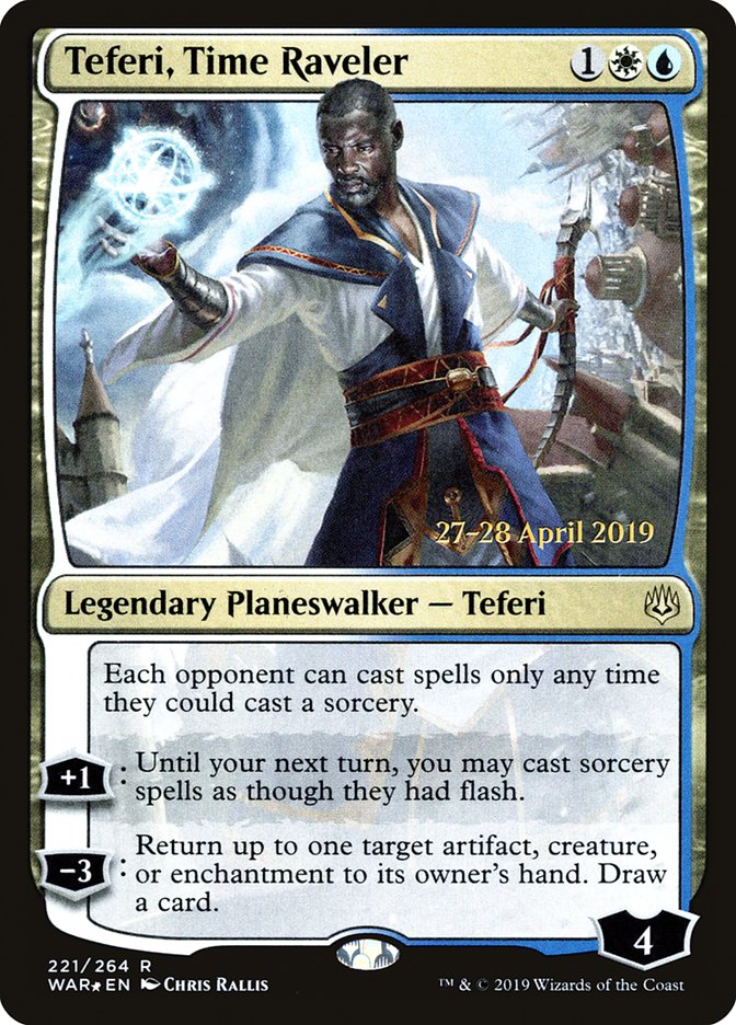 Teferi, Time Raveler  [War of the Spark Prerelease Promos] | Jack's On Queen