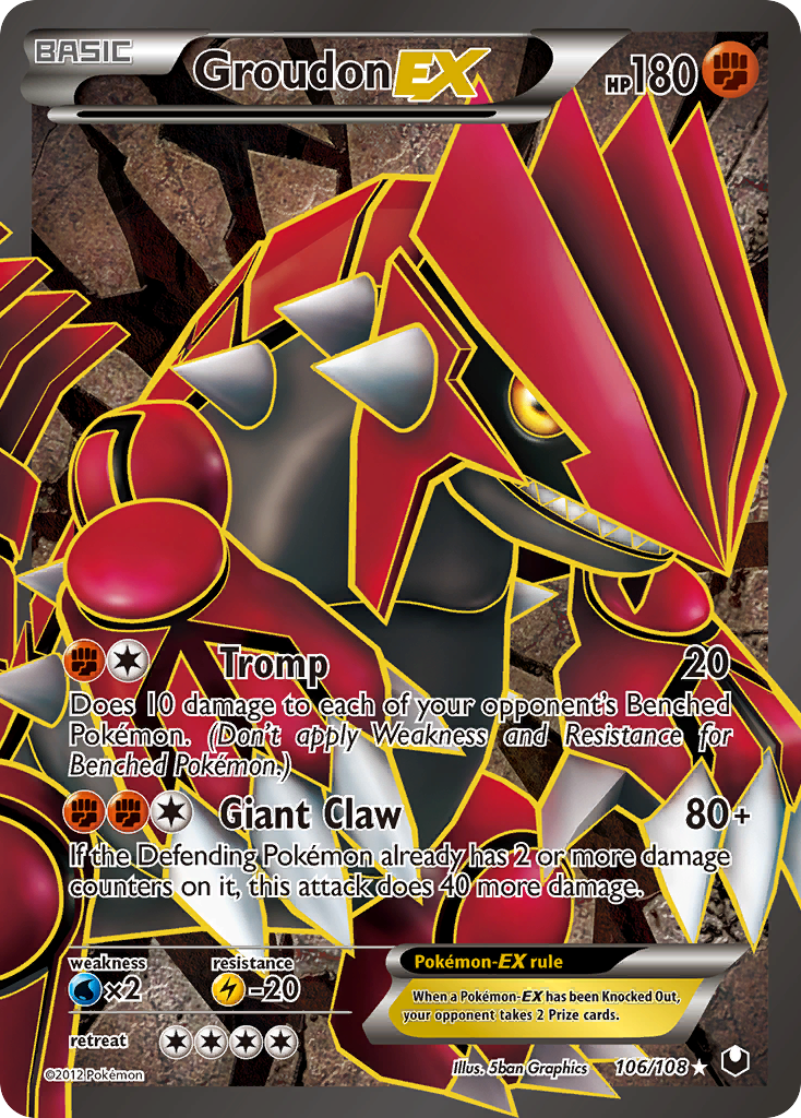 Groudon EX (106/108) [Black & White: Dark Explorers] | Jack's On Queen