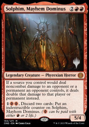 Solphim, Mayhem Dominus (Promo Pack) [Phyrexia: All Will Be One Promos] | Jack's On Queen