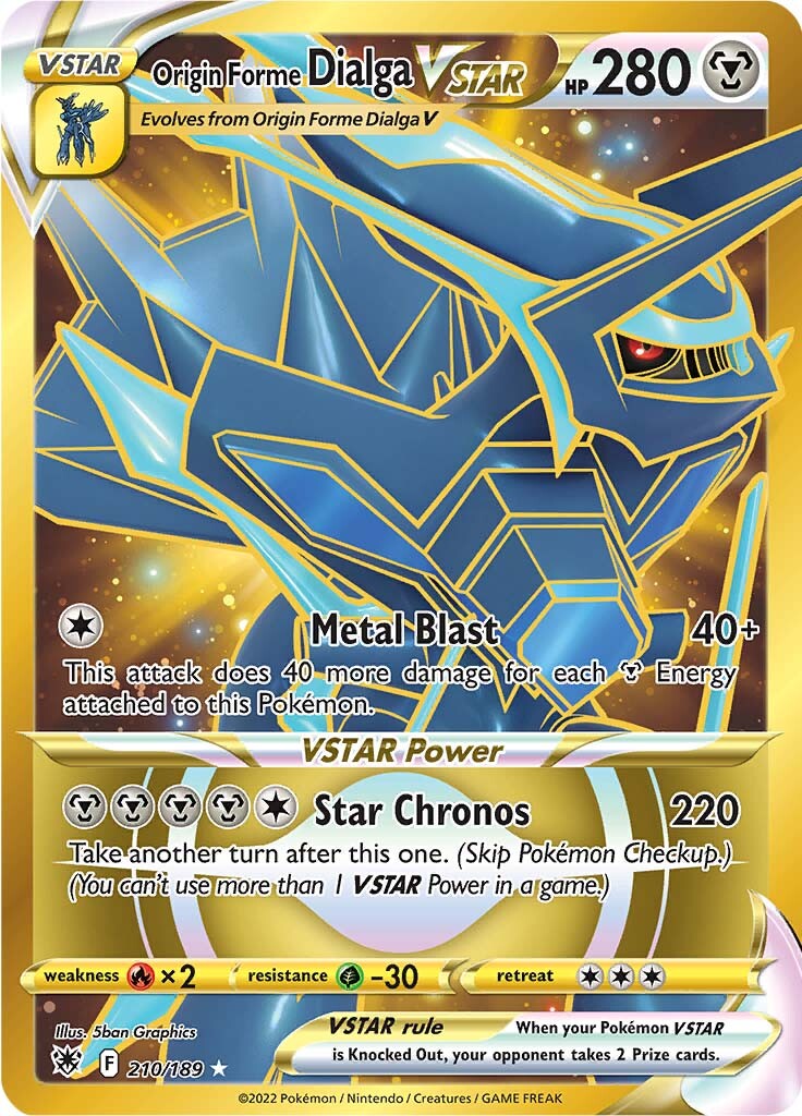 Origin Forme Dialga VSTAR (210/189) [Sword & Shield: Astral Radiance] | Jack's On Queen